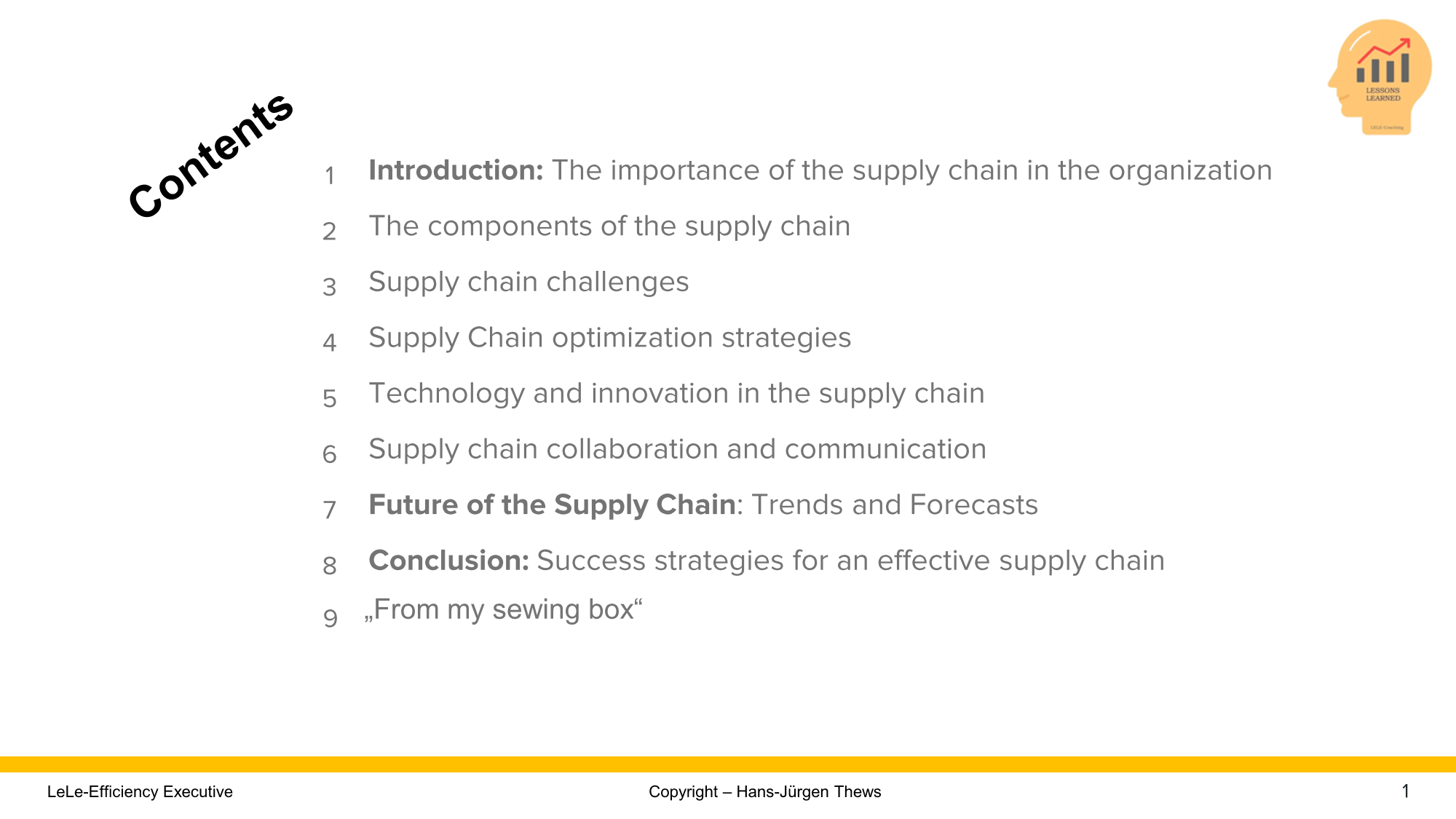 Weiterbildung in effiziente Lieferkette aufbauen - Digitale Expertise als Download